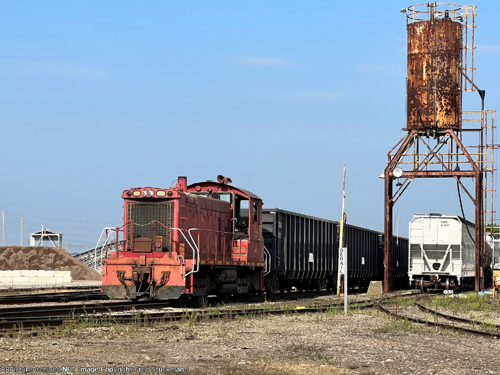 NSS 1021 works her morning chores.